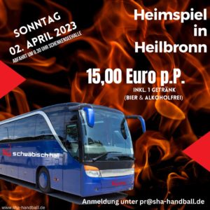 Read more about the article M2: Alle nach Heilbronn – im knallroten Partybus